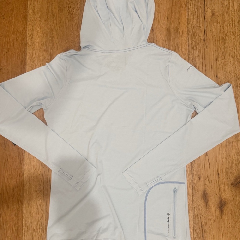 ANETIK Breeze Tech Hoody Sky Blue Surf Fish Outdoors $75 - Picture 11 of 12